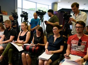 Press conference on matters of provision of internally displaced persons with housing was held in Kharkiv